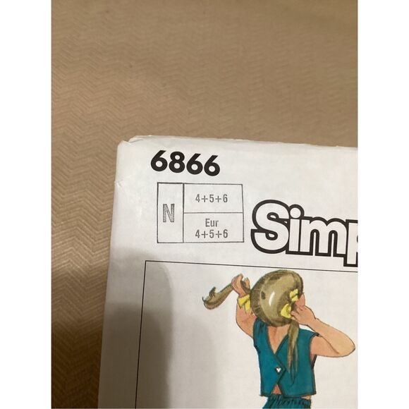 Vintage Sewing Pattern Simplicity Children 6866 - Picture 3 of 3